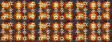 Farklı kar taneleri toplayıcısı, kahverengi, gri ve kırmızı renkte kış elementleri. Raster Noel soyut renkli arkaplan ve tatlı kar tanesi.