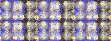 Renkli arka planda izole kar taneleri. Kış kar tanesi, raster arka plan. Raster illüstrasyonu. Nötr, gri ve mor renkler üzerinde yüzey, ambalaj kağıdı için tekrarlanan doku.