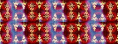 Arabesk ile klasik model. Arabesk ve çiçekli doğu raster desenleri. Geleneksel klasik süs.