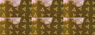 Kahverengi, yeşil ve bej renkler üzerine tasarım. Çiçek Elementleri 'nin soyut geçmişi. Raster illüstrasyonu. Raster kış deseni.