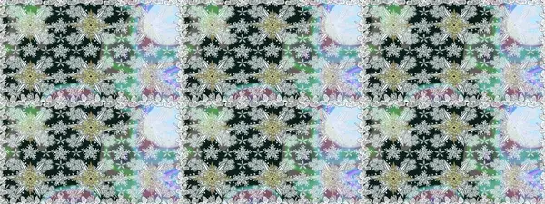 Raster illüstrasyonu. Güzel çiçekli kusursuz desen ve gri renkli yapraklar, suluboya çiçek deseni, duvar kağıdı, kart veya kumaş için fayanslı.