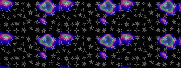 Raster illüstrasyonu. Çiçek. Kusursuz dekoratif arka plan, çiçek mandala. Siyah renklerde.