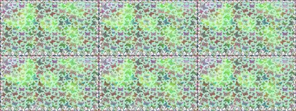 Raster Kelebekleri deseni. Soyut, pürüzsüz bir arkaplan. Duvar kağıtları, web sayfası geçmişi, yüzey dokuları, tekstil için mükemmel. Tarafsız renklerde resimler, tropik kelebeklerle birlikte.