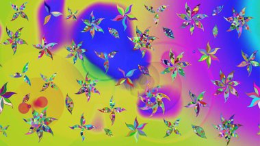 Eski usul küçük çiçekli şirin bir eskiz deseni. Moda arka planında parlak buketler. Kumaş, duvar kağıdı ve kağıt üzerine baskı yapmak için gelişen arka plan. Raster illüstrasyonu.