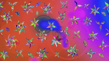 Parlak çiçekli kolaj çiçek pembesi. Çiçekli zambakların eskiz geçmişi. Çiçek tasarımı için inanılmaz kolaj cennet tarzı..