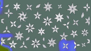 Çiçekli bahar çiçekleri. Küçük çiçekte güzel bir desen. Küçük renkli çiçekler. Moda baskıları için zarif bir şablon. Motley illüstrasyonu.