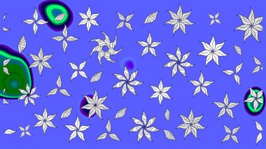 Çiçekli bahar çiçekleri. Küçük çiçekte güzel bir desen. Küçük renkli çiçekler. Moda baskıları için zarif bir şablon. Motley illüstrasyonu. Çizim.