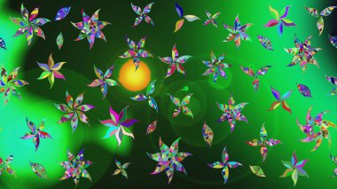 Küçük bir çiçekte eskiz deseni. Hoş bir çiçek geçmişi var. Güzel kumaş deseni. Raster illüstrasyonu.