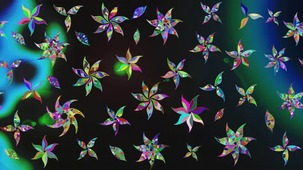 Çiçekler suluboya eskiz deseni. Raster Stili kumaş deseni.