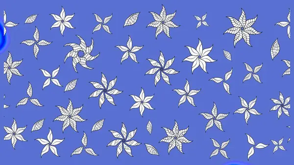 Raster suluboya çiçek deseni, narin çiçekler, mavi çiçekler, tebrik kartı şablonu. Güzel kumaş deseni.