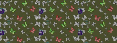 Yeşil renkleri yakından izle. Sanat retro seramik seramik tasarım tarzında serbest ve doğrusal el çizimi logo. Şirin yaban sineği altıgenleri, yalıtılmış yeşil arka planda.