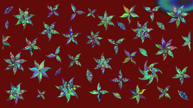 Kırmızı renklerde çiçek desenli çizimler, el yapımı papatyalar, papatyalar. Tekrar eden çiçek arkaplanı, zarif kırmızı çiçek duvar kağıdı.