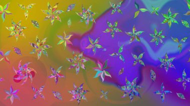 Mor renkli çiçekler suluboya tarzında. Mor renkte çiçekler olan çiçek deseni çiz.