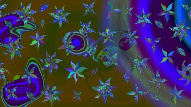 Eskiz geçmişi. Eski usul. Tomurcukları çiçek olan sevimli bir çiçek deseni. Raster. Kumaş, tekstil, duvar kağıdı baskısı için. Raster illüstrasyonu.