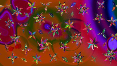 Tekstil, duvar kâğıdı, kapaklar, yüzey, baskı, hediye paketi, hatıra defteri, dekupaj. Özgürlük stili Millefleur 'lar. Küçük yabani çiçeklerdeki halk modelini çiz. Taşralı şıklığı.