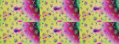 Güzel kumaş deseni. Raster illüstrasyonu. Raster illüstrasyonundaki çiçek desenli çizim. Tarafsız renklerde.