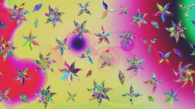 Tarafsız renklerde çiçeklerle çizilmiş çiçek deseni. Suluboya tarzında nötr renkler üzerine çiçekler.