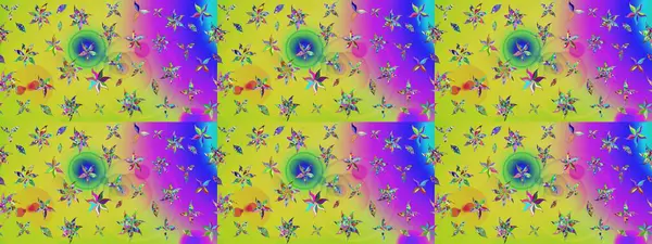 Çiçekli karalama şeklinde Raster çiçek deseni. Nazikçe, güzel çiçek arkaplanı. Sarı renkte çiçekler.