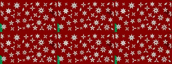 Renkli raster çizimi çizimi. Bir sürü kırmızı ve soyut çiçekli tropik eskiz deseni. Küçük çiçekte sevimli çiçek deseni var..