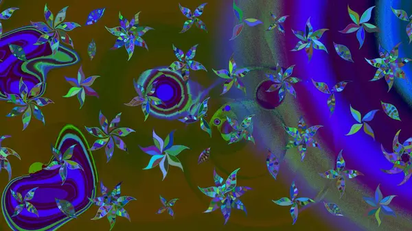 Eskiz geçmişi. Eski usul. Tomurcukları çiçek olan sevimli bir çiçek deseni. Raster. Kumaş, tekstil, duvar kağıdı baskısı için. Raster illüstrasyonu.