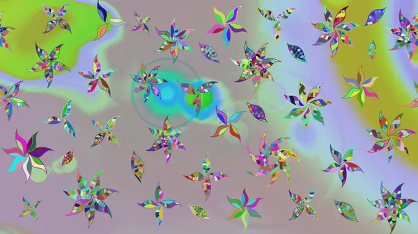 Tarafsız renklerde çiçekler. Nazikçe, güzel çiçek arkaplanı. Raster çiçek desenli ve çiçekli..