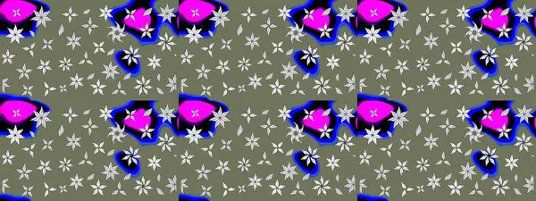 Yaprak ve çiçeklerin suluboya resimleri, yeşil renkte çizimler. Yumuşak, yeşil renkli bahar çiçekleri. Raster illüstrasyonu.