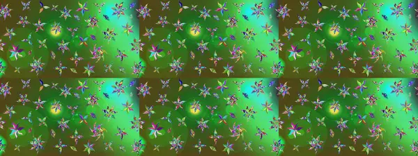 Sevimli çiçek raster deseni. Düz Çiçek Elementleri Tasarımı. Renkli Yaz Temalı eskiz kalıbı. Modaya uygun kumaş deseni.