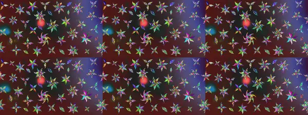 Raster düz çiçek çizim deseni. Mor renkli çiçekler. Tasarım hediye paketi, tebrik kartları, posterler ve afiş tasarımı.