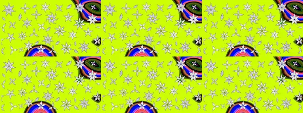 Çiçek yeşili eskiz deseni. Raster çiçek izi. Klasik taslak çizimi. Raster Yumuşak kumaş deseni.