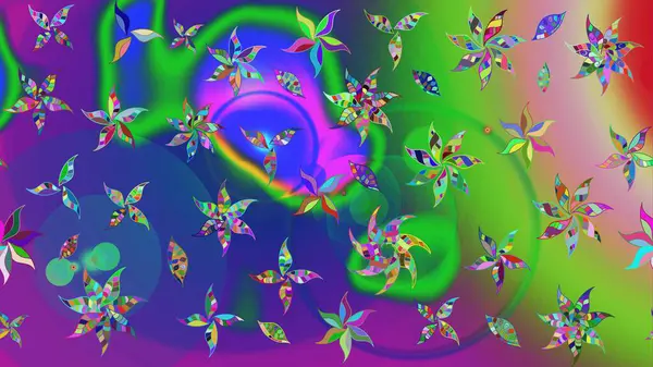 Modaya uygun kumaş deseni. Tony 'nin kumaş kalıbını çiz. Raster illüstrasyonu. Küçük çiçekte sevimli çiçek deseni var..