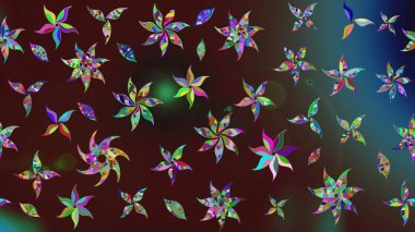 Güzel suluboya yaz çiçekleri deseni..