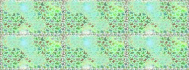 Tarafsız ve yeşil arka planda güzel renkli bir kelebek. Sırtın için parlak bir dövme. Kelebek tasviri. Tropik gerçekçi kelebek. Raster..