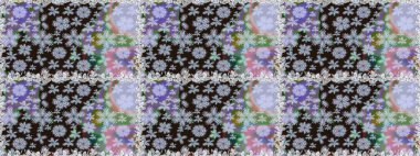 Raster dikişsiz şirin çiçek deseni. Nazik romantik baskı. Bahar mevsimi. Tatil havası..