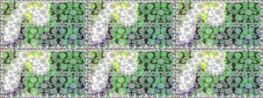 El çizimi Raster çizimi. Duvar kağıdı, web sitesi arka planı, ambalaj kağıdı, davetiye, broşür, afiş veya web sitesi için kusursuz çiçek deseni kullanılabilir. Parlak elementlerin.