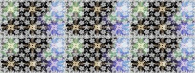 Küçük çiçekteki sevimli çiçek deseni. Güzel karalama çiçekleri olan kusursuz çiçek desenleri. Güzel kumaş deseni. Raster illüstrasyonu.