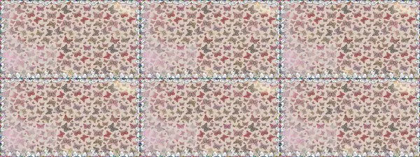 Kumaş, tekstil, baskı ve davetiye için arka plan. Suluboya soyut parlak desenli kelebek kanatları, retro renkler. Gri renkli resimler.