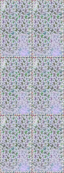 Raster illüstrasyonu. Kağıt, kumaş, ambalaj kağıdı ve duvar kağıdı tasarımı için güzel bir arka plan. Güzel kelebek resimlerini renklendir.