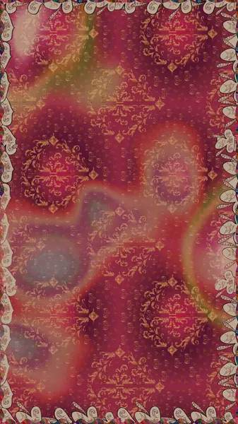 Kırmızı renkte çiçekler. Raster illüstrasyonu. Kusursuz çiçek deseni duvar kağıdı için kullanılabilir.