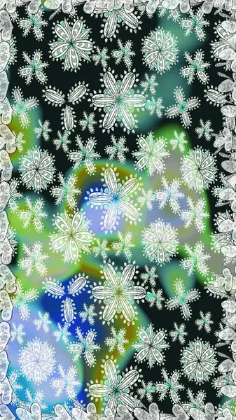 Raster illüstrasyonu. Kusursuz bir arka plan modeli. Gri ve nötr renklerde yaprakları olan yabani çiçekler. Suluboya, elle çizilmiş.