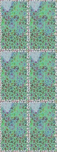 Web sayfası geçmişleri, duvar kağıtları, tekstil ve yüzey dokuları için mükemmel. Kelebekler, yeşil ve nötr renklerde kusursuz desenler çizerler. Şirin Raster illüstrasyonu.