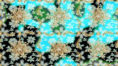 Kusursuz altın desen. Altın elementlerle nötr renklerde altın desen. Raster doğulu süsü.