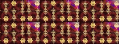 Güzel soyut kar tanesi raster tasarımı. Düz kar karalama ikonları, kar taneleri kahverengi, kırmızı ve sarı renkli siluetler noel afişleri, kartlar. Yeni yıl kar tanesi.