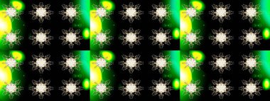 Raster illüstrasyonu. Kar tanesi kışı. Renkli arka planda izole edilmiş suluboya kar taneleri. Kışın sembolü.