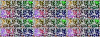 Tarafsız renklerde çiçekler. Kumaş desenli papatya çiçekleri ayrıntıları.