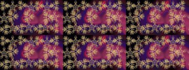 Snowflakes desen. Raster kar taneleri arka plan. Kar tanesi renkli desen. Renk arka plan üzerinde izole soyut kar taneleri ile düz tasarım. Raster illüstrasyon.