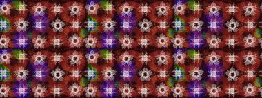 Raster oryantal süs. Altın desenli kırmızı, nötr ve kahverengi renkler ve altın elementler. Altın deseni çiz.