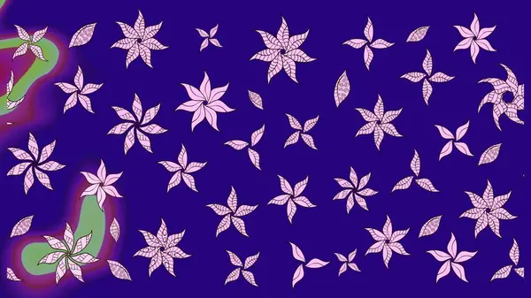 Raster illüstrasyonu. Küçük çaplı çiçeklerdeki basit şirin desenler. Tekstil veya kitap kapakları, imalat, duvar kağıtları, baskı, hediye paketi ve yapıştırma kitabı için çiçek eskiz geçmişi.