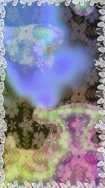 Çiçeksel elementlerle süslenmiş zarif raster dokusu. Mavi renkler ve parlak çiçekler üzerinde soyut, pürüzsüz desen. Küçük çiçekte şirin bir çiçek deseni var..