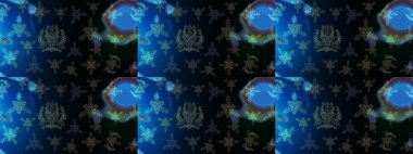 Kar taneleri tasarımı. Son moda kar taneleri ve elementler onun kartlarını gösteriyor. Retro tarzı doku, soyut kış elementleri. Muhteşem tasarım posteri, kapak, mavi, siyah ve gri renkli kart tasarımı.