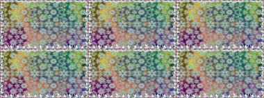 Raster illüstrasyonu. Çiçek buketleriyle klasik tarzda kusursuz desenler. Gri renklerde.